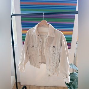 White corduroy jacket in XS